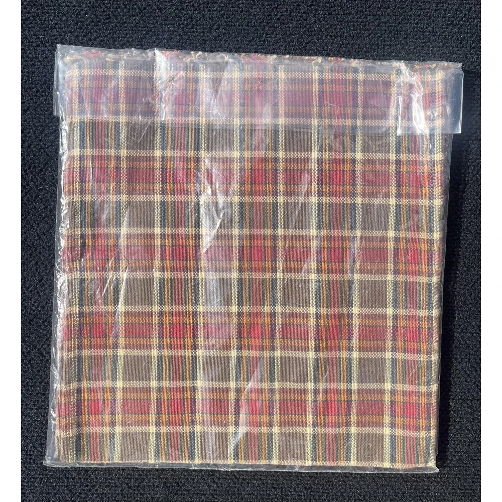 Park Designs Plaid Table Runner 13x54 & Valance 72x14 Set New in Package Country